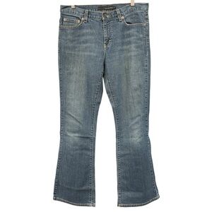 Calvin Klein Women’s Flare Blue Denim Jeans Size 6 Mid Rise Stretch